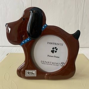 Department 56 dog picture frame paw prints